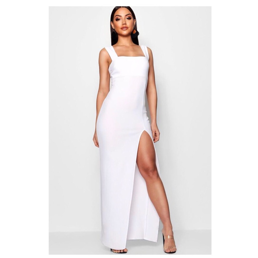 **NWOT** white maxi dress